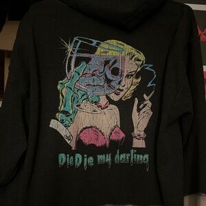 MISFITS Women’s tye dip dye hoodie size large